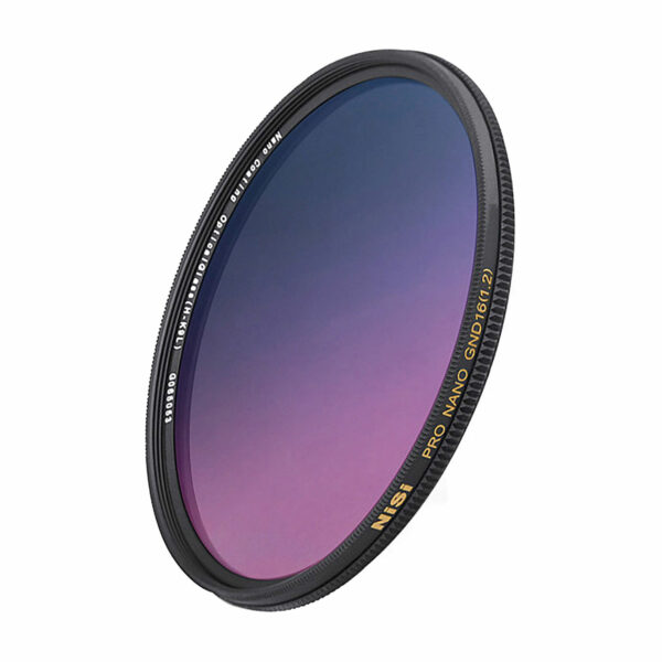NiSi 77mm Nano Coating Graduated Neutral Density Filter GND16 1.2 Circular Graduated ND Filters | NiSi Filters New Zealand | 2