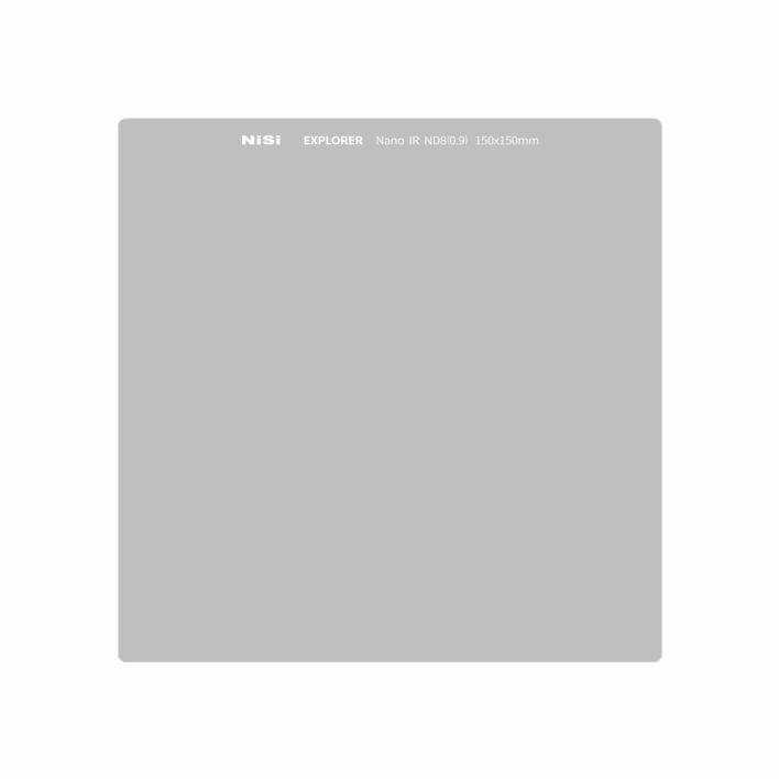 NiSi Explorer Collection 150x150mm Nano IR Neutral Density filter – ND8 (0.9) – 3 Stop 150mm Explorer Collection | NiSi Filters New Zealand |