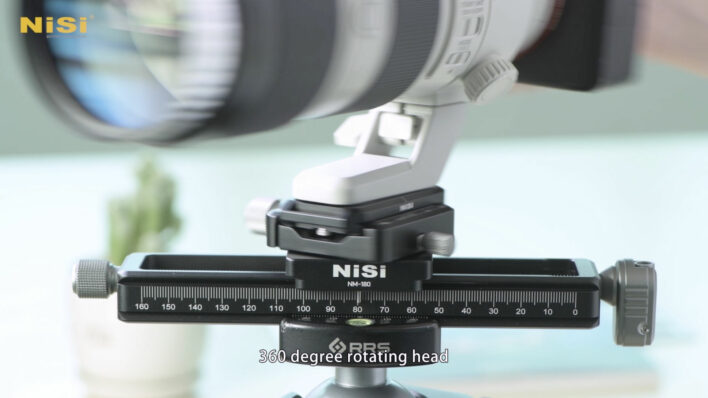 NiSi Macro Focusing Rail NM-180 with 360 Degree Rotating Clamp Close Up Lens | NiSi Filters New Zealand | 18