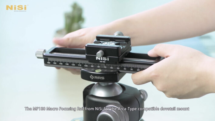 NiSi Macro Focusing Rail NM-180 with 360 Degree Rotating Clamp Close Up Lens | NiSi Filters New Zealand | 12