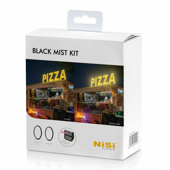 NiSi 67mm Black Mist Kit with 1/4, 1/8 and Case Circular Black Mist | NiSi Filters New Zealand |