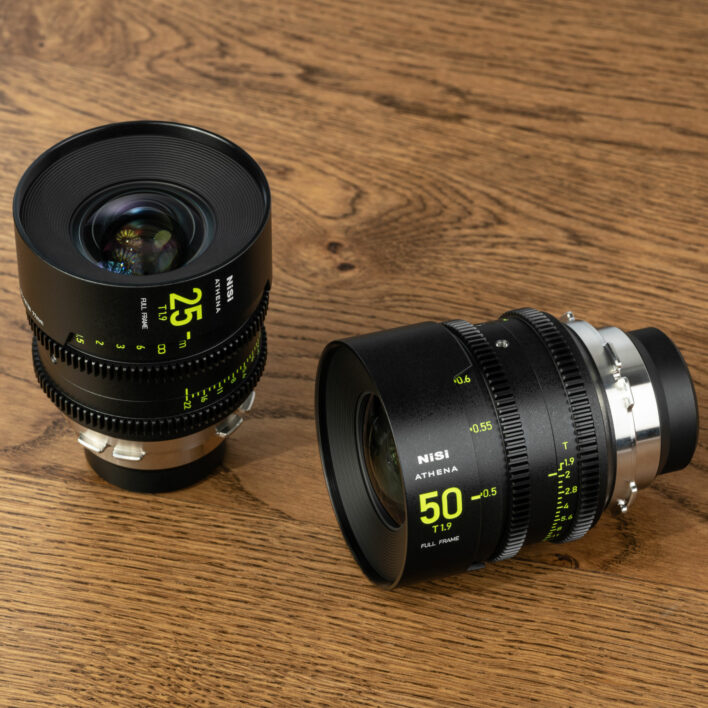 NiSi ATHENA PRIME Full Frame Cinema Lens Kit with 5 Lenses 14mm T2.4, 25mm T1.9, 35mm T1.9, 50mm T1.9, 85mm T1.9 + Hard Case (PL Mount) CREATIVE KIT (5 LENSES) | NiSi Filters New Zealand | 15
