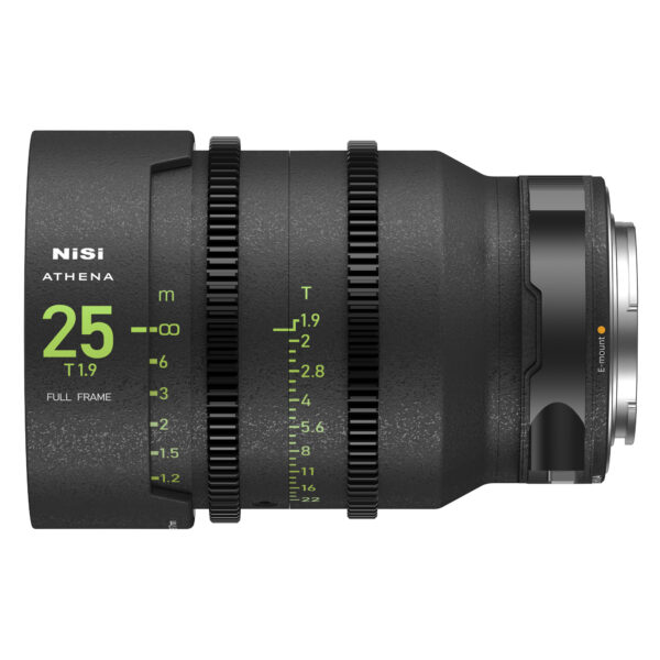 NiSi 25mm ATHENA PRIME Full Frame Cinema Lens T1.9 (E Mount) E Mount | NiSi Filters New Zealand |
