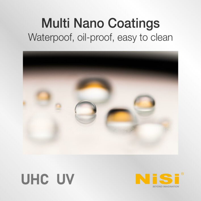 NiSi 95mm UHC UV Protection Filter with 18 Multi-Layer Coatings UHD | Ultra Hard Coating | Nano Coating | Scratch Resistant Ultra-Slim UV Filter Circular UV Filters | NiSi Filters New Zealand | 14