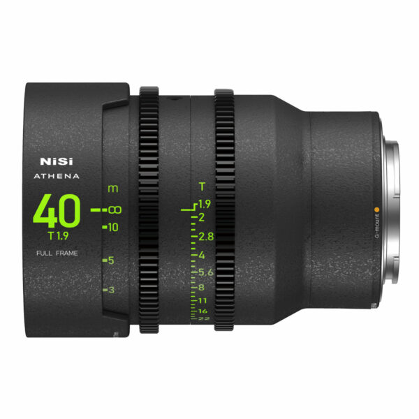 NiSi 40mm ATHENA PRIME Full Frame Cinema Lens T1.9 (G Mount | No Drop In Filter) G Mount | NiSi Filters New Zealand |