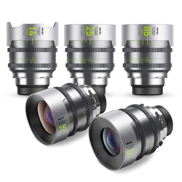 NiSi ATHENA TUNED PRIME Limited Edition Full Frame Cinema Lens Kit with 5 Lenses 14mm T2.4, 25mm T1.9, 35mm T1.9, 50mm T1.9, 85mm T1.9 + Grey Hard Case (PL Mount)
| NiSi Filters New Zealand | NiSi ATHENA TUNED PRIME Limited Edition Full Frame Cinema Lens Kit with 5 Lenses 14mm T2.4, 25mm T1.9, 35mm T1.9, 50mm T1.9, 85mm T1.9 + Grey Hard Case (PL Mount)
Athena Tuned | NiSi Filters New Zealand |