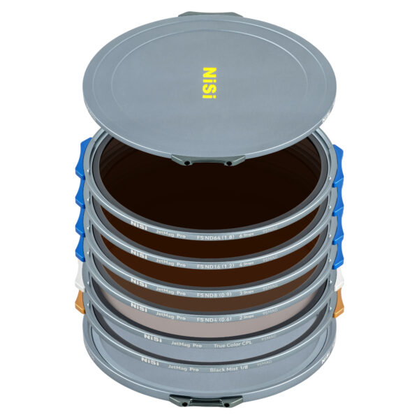 NiSi JetMag Pro Cinema Kit 95MAG Magnetic Filter Kit (FS ND 2 Stop, FS ND 3 Stop, FS ND 4 Stop, FS ND 6 Stop, TC CPL, Black Mist 1/8, 86mm/95mm Adaptors, Two Front Caps,  Back Cap, Caddy Pouch) 95MAG | NiSi Filters New Zealand |